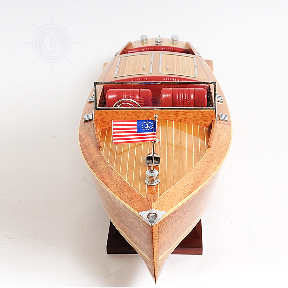 CHRIS CRAFT RUNABOUT MODEL BOAT L80 | High-quality | Fully Assembled Wooden Model boats For Wholesale