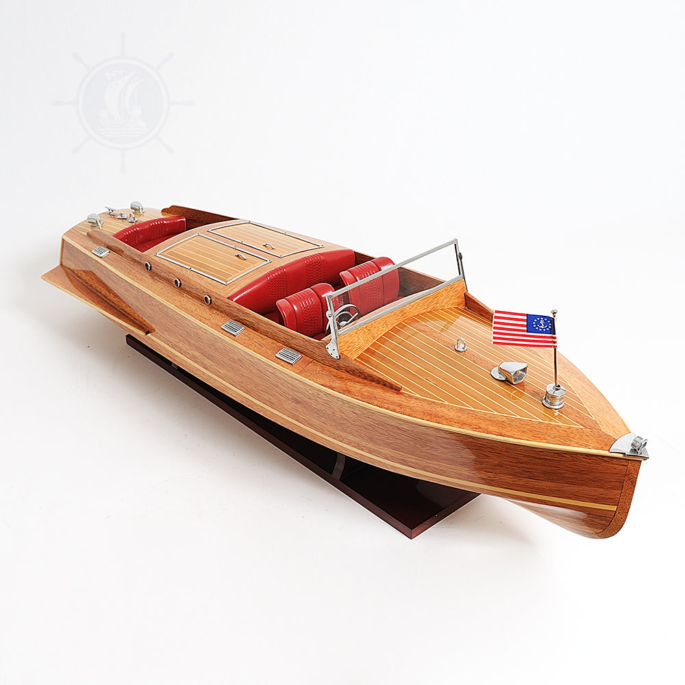 CHRIS CRAFT RUNABOUT MODEL BOAT L80 | High-quality | Fully Assembled Wooden Model boats For Wholesale