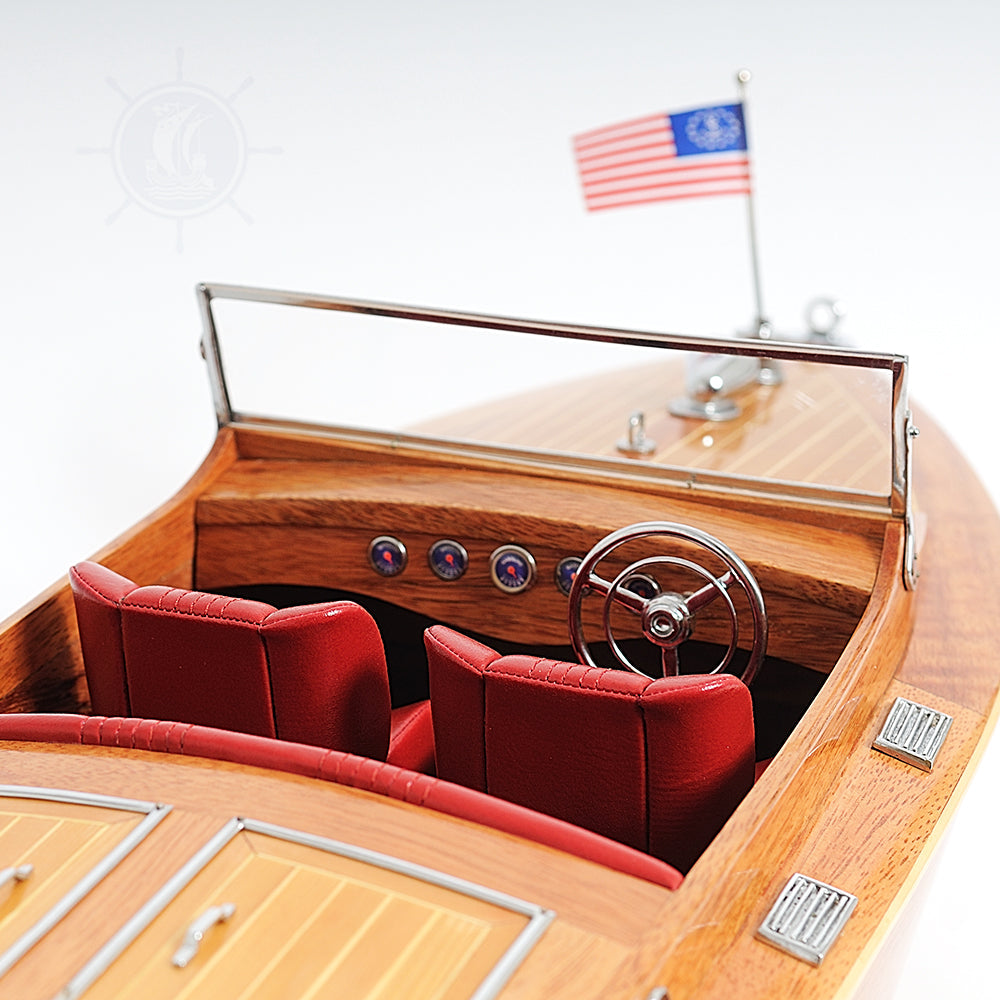 CHRIS CRAFT RUNABOUT MODEL BOAT L80 | High-quality | Fully Assembled Wooden Model boats For Wholesale