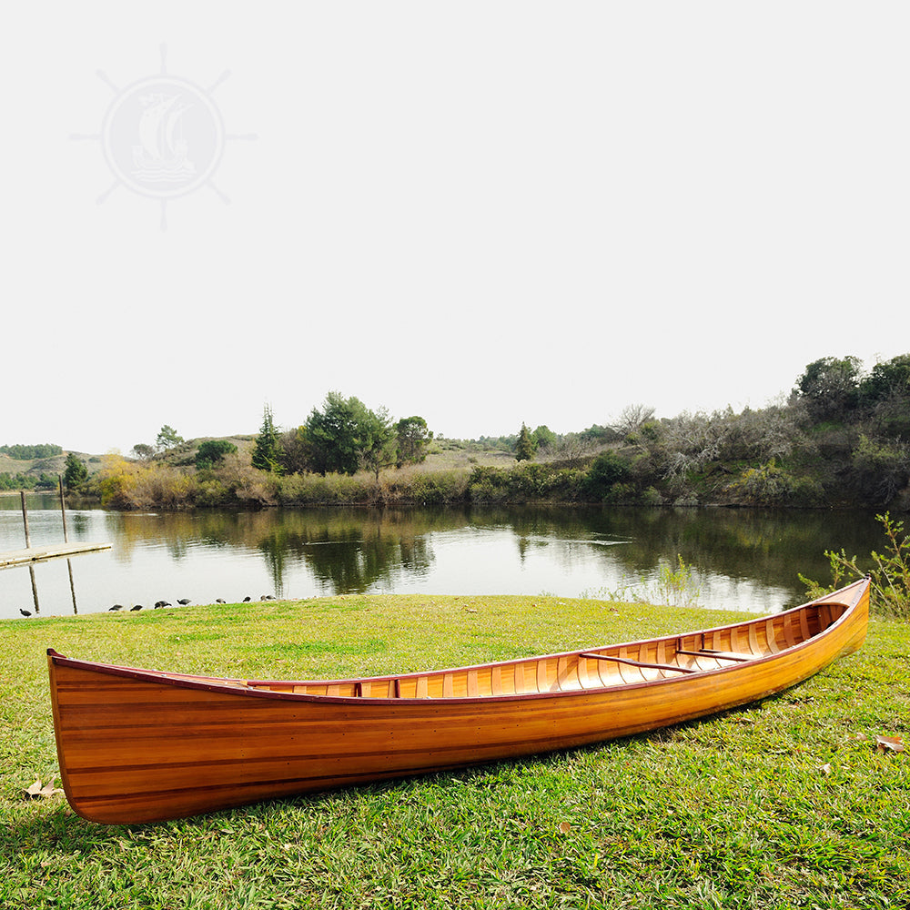 CANOE WITH RIBS 16' | Wooden Kayak | Boat | Canoe with Paddles for fishing and water sports For Wholesale
