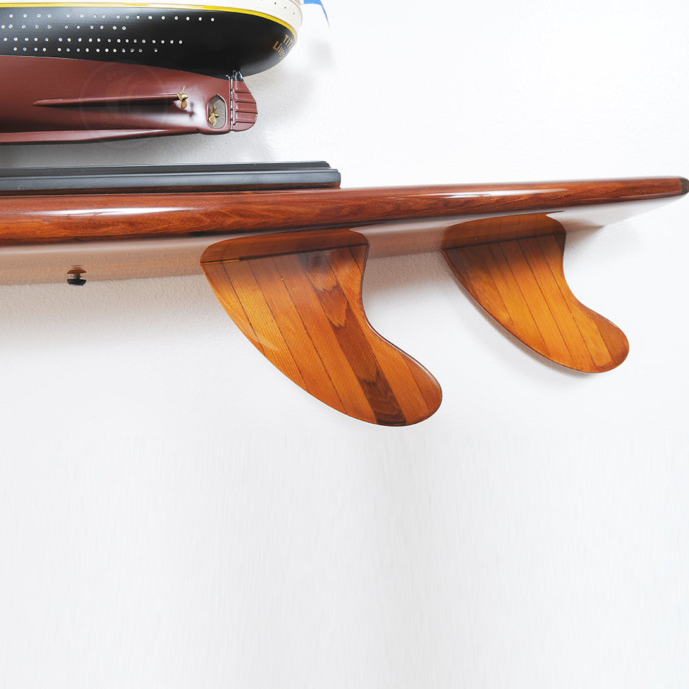 HALF-SURFBOARD SHELF | High-quality | Fully Assembled Wooden Ship Model For Wholesale