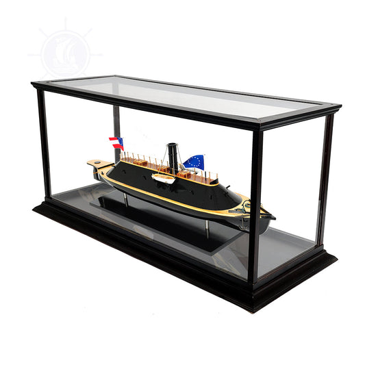 CSS VIRGINIA MODEL BOAT WITH DISPLAY CASE | High-quality | Fully Assembled Wooden Model boats