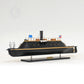 CSS VIRGINIA MODEL BOAT WITH DISPLAY CASE | High-quality | Fully Assembled Wooden Model boats