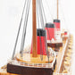 NORMANDIE CRUISE SHIP MODEL LARGE WITH DISPLAY CASE | High-quality Cruiser| Fully Assembled Wooden Model Ship