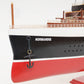 NORMANDIE CRUISE SHIP MODEL LARGE WITH DISPLAY CASE | High-quality Cruiser| Fully Assembled Wooden Model Ship