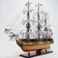 USS Constitution Large With Table Top Display Case