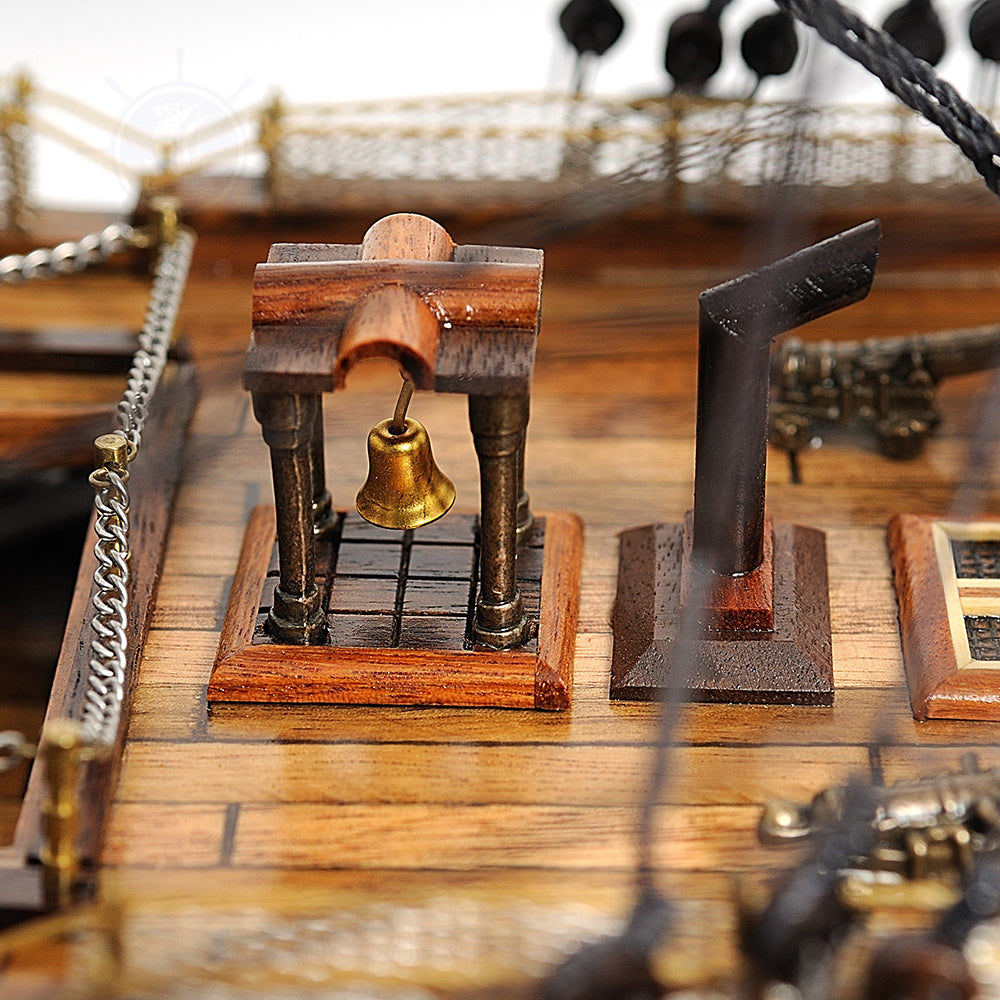 HMS VICTORY MODEL SHIP LARGE WITH TABLE TOP DISPLAY CASE | High-quality | Fully Assembled Wooden Ship Models