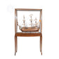The Ultimate Protection With Floor Display Case Classic Light Brown for Your Tall Ship Model