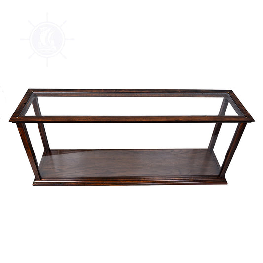 DISPLAY CASE FOR CRUISE LINER MIDSIZE CLASSIC BROWN | HIGH QUALITY DISPLAY CASE FOR MODEL SHIP | Multi sizes and style available For Wholesale