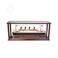 DISPLAY CASE FOR CRUISE LINER MIDSIZE CLASSIC BROWN | HIGH QUALITY DISPLAY CASE FOR MODEL SHIP | Multi sizes and style available For Wholesale