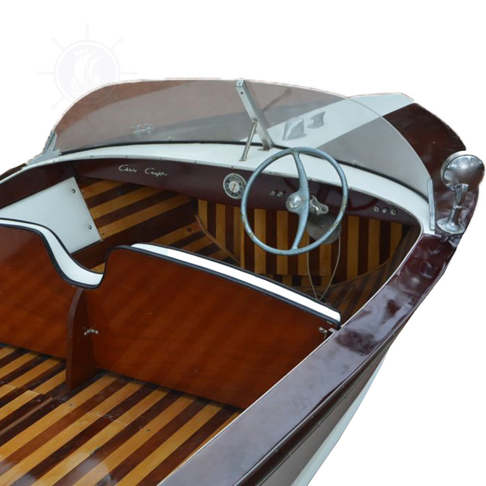 CHRIS CRAFT DESIGN BOAT 14 FEET | Wooden Kayak | Boat | Canoe with Paddles for fishing and water sports For Wholesale