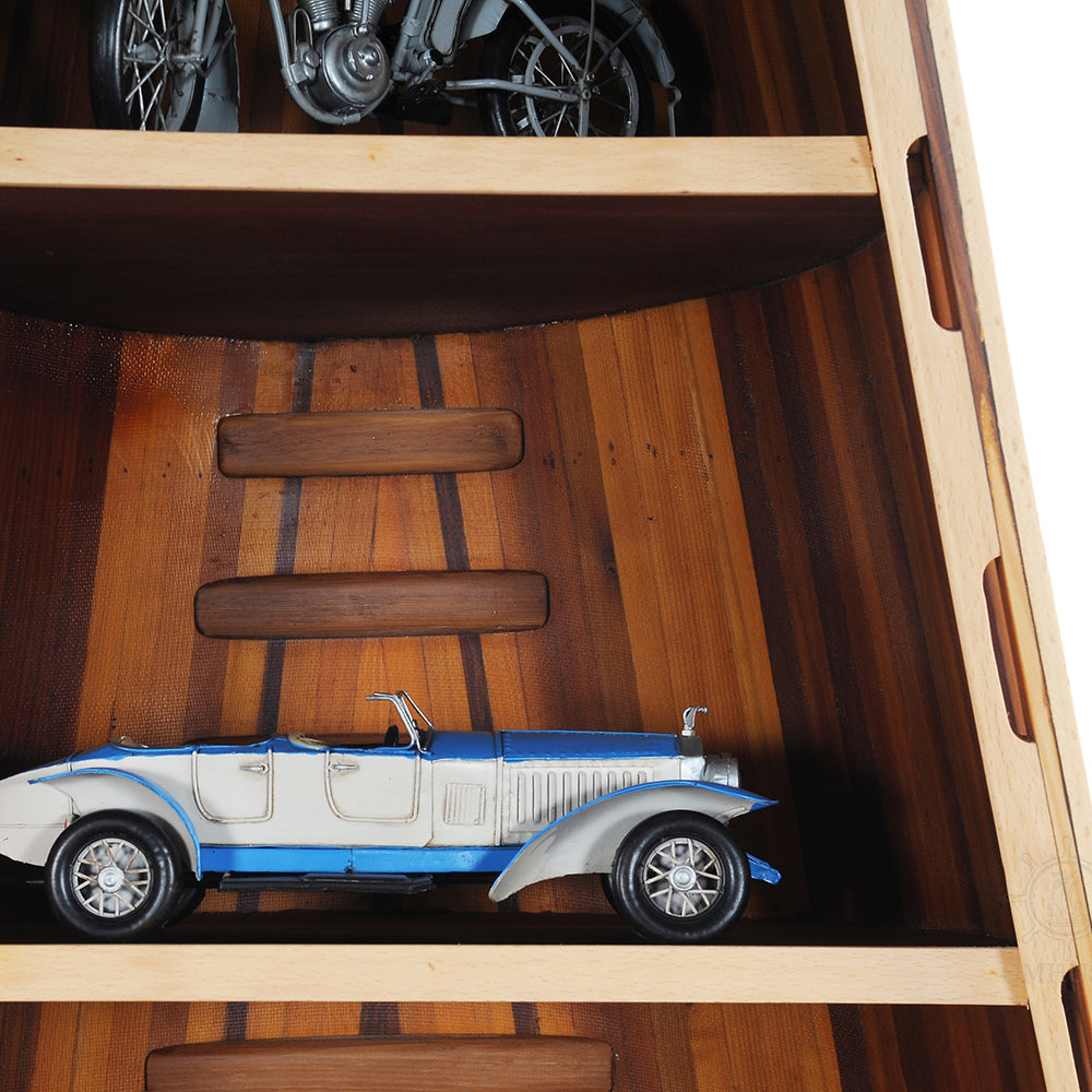 CANOE BOOK SHELF VERSION 2 | High-quality | Fully Assembled Wooden Ship Model For Wholesale