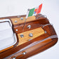 Riva Aquarama Half-Painted Attached Basement | High-quality | Fully Assembled Wooden Model boats For Wholesale