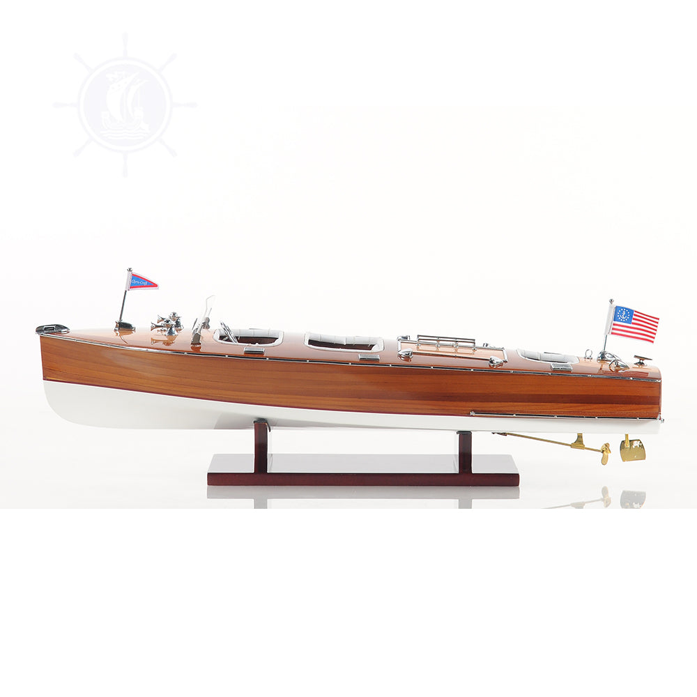 CHRIS CRAFT TRIPLE COCKPIT MODEL BOAT MEDIUM | High-quality | Fully Assembled Wooden Model boats For Wholesale