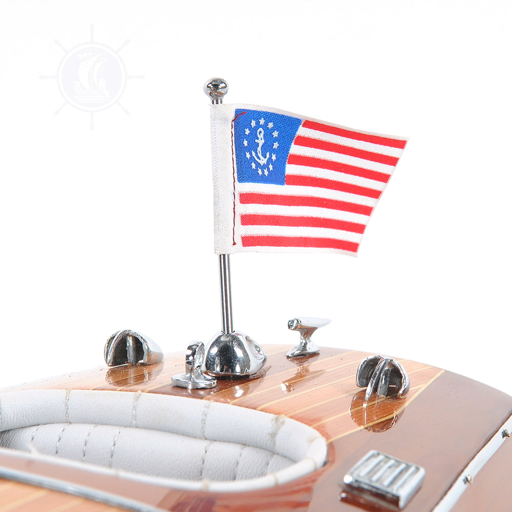 CHRIS CRAFT TRIPLE COCKPIT MODEL BOAT MEDIUM | High-quality | Fully Assembled Wooden Model boats For Wholesale