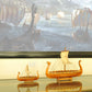 DRAKKAR VIKING MODEL BOAT 6 INCHES | High-quality | Fully Assembled Wooden Model boats For Wholesale