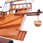 CHINESE JUNK MODEL BOAT NATURAL FINISH | High-quality | Fully Assembled Wooden Model boats For Wholesale