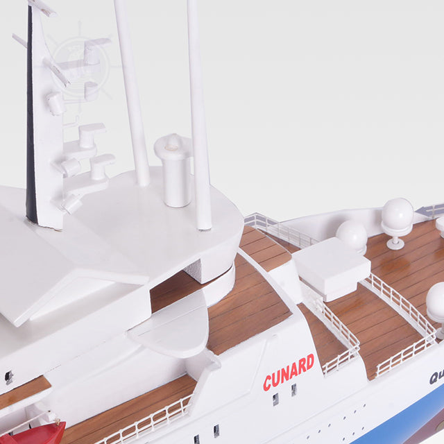 QUEEN ELIZABETH 2 MODEL SHIP | High-quality | Fully Assembled Wooden Ship Models For Wholesale