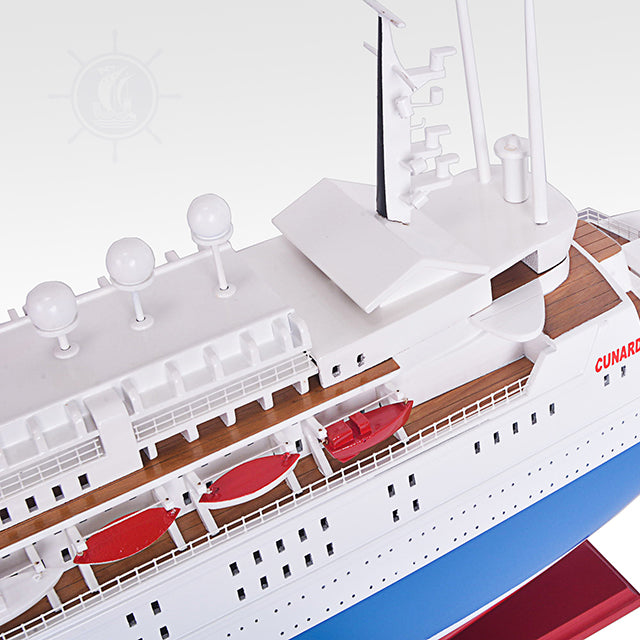 QUEEN ELIZABETH 2 MODEL SHIP | High-quality | Fully Assembled Wooden Ship Models For Wholesale