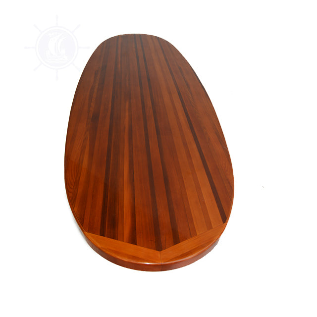 WOODEN SINGLE PADDLE BOARD TABLE - COFFEE H45 | Wooden Kayak |  Boat | Canoe with Paddles for fishing and water sports For Wholesale