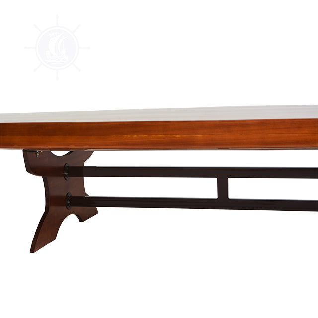 WOODEN SINGLE PADDLE BOARD TABLE - COFFEE H45 | Wooden Kayak |  Boat | Canoe with Paddles for fishing and water sports For Wholesale