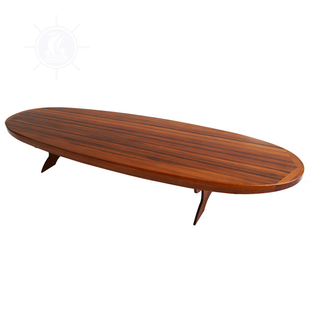WOODEN SINGLE PADDLE BOARD TABLE - COFFEE H45 | Wooden Kayak |  Boat | Canoe with Paddles for fishing and water sports For Wholesale