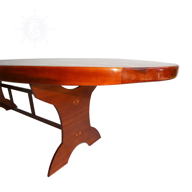WOODEN SINGLE PADDLE BOARD TABLE - DINING H76 | Wooden Kayak |  Boat | Canoe with Paddles for fishing and water sports For Wholesale