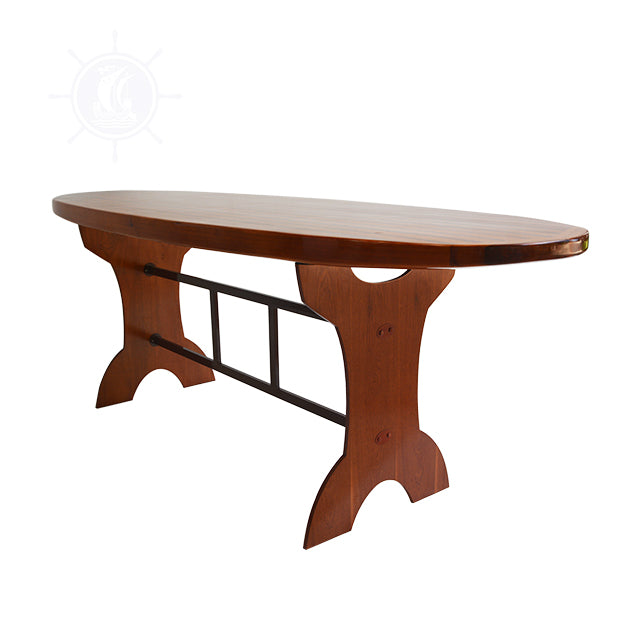 WOODEN SINGLE PADDLE BOARD TABLE - BAR H101 | Wooden Kayak |  Boat | Canoe with Paddles for fishing and water sports For Wholesale