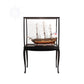 DISPLAY CASE DARK MAHOGANY COLOR WITH LEGS | HIGH QUALITY DISPLAY CASE FOR MODEL SHIP | Multi sizes and style available For Wholesale