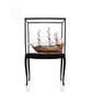 DISPLAY CASE DARK MAHOGANY COLOR WITH LEGS | HIGH QUALITY DISPLAY CASE FOR MODEL SHIP | Multi sizes and style available For Wholesale
