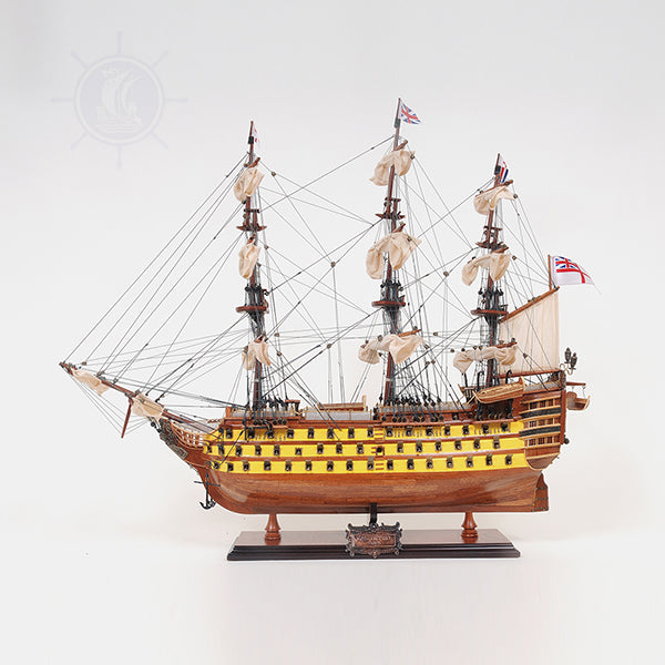 HMS VICTORY PAINTED L60 | High-quality | Fully Assembled Wooden Ship Models For Wholesale