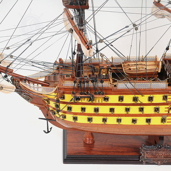 HMS VICTORY PAINTED L60 | High-quality | Fully Assembled Wooden Ship Models For Wholesale