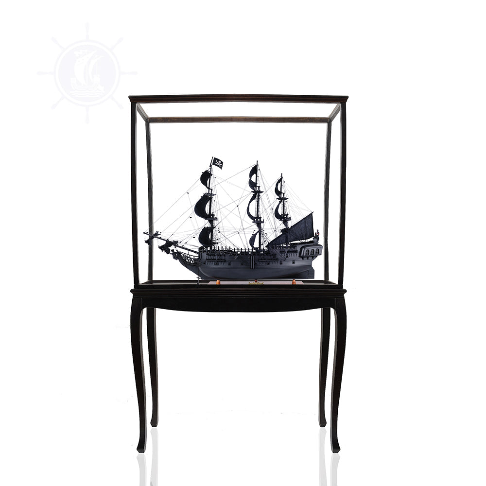 BLACK PEARL PIRATE SHIP MODEL SHIP LARGE WITH FLOOR DISPLAY CASE | High-quality | Fully Assembled Wooden Ship Models
