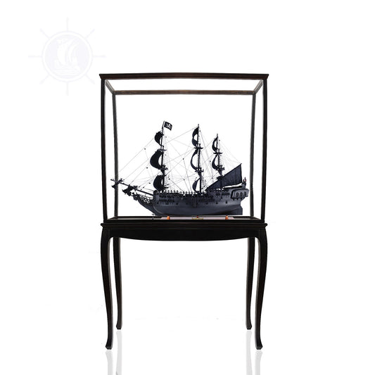 BLACK PEARL PIRATE SHIP MODEL SHIP LARGE WITH FLOOR DISPLAY CASE | High-quality | Fully Assembled Wooden Ship Models
